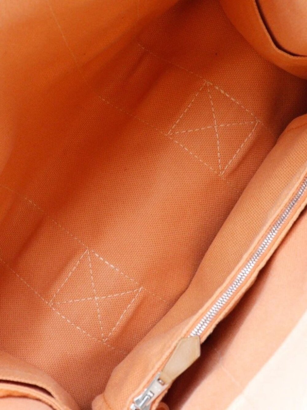 HERMES Bora Bora PM Handbag Orange canvas Women - Picture 11 of 12